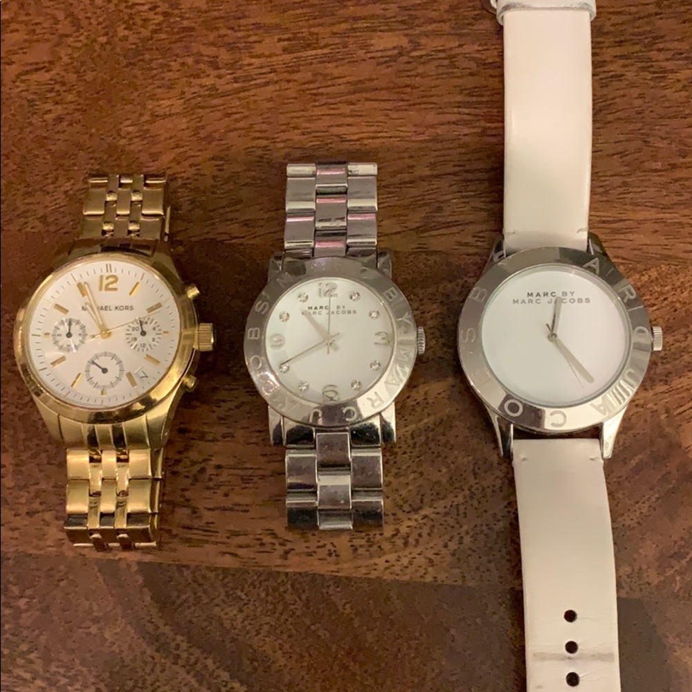 A bunch of designer watches